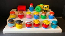 VTG Replacement Piece 15 Fisher Price Chunky People Plus Tractor Orange Cart
