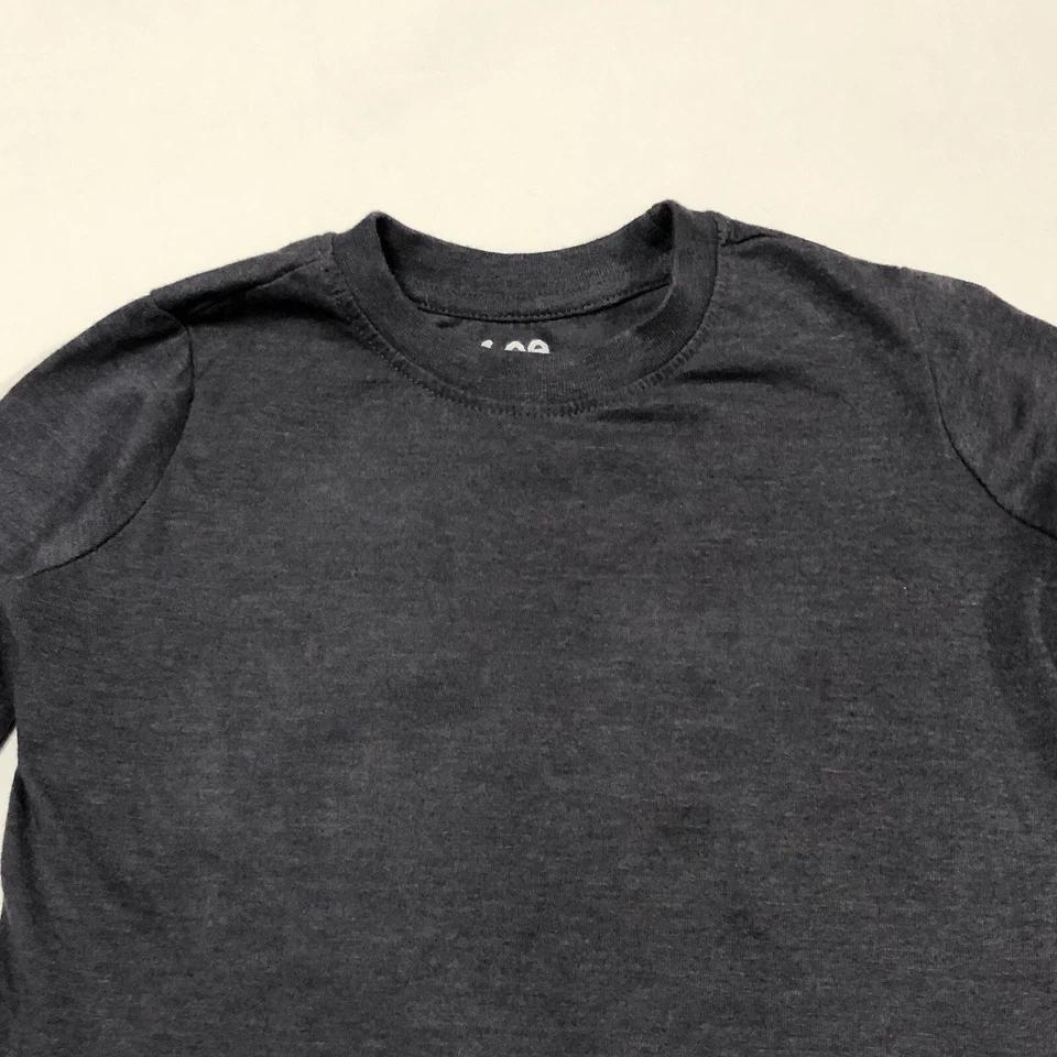 Lee Lot Of 4 Boy’s Shirts (2) Short (2) Long Sleeve - Size 5 M Gray, Navy Blue - Image 3 of 4
