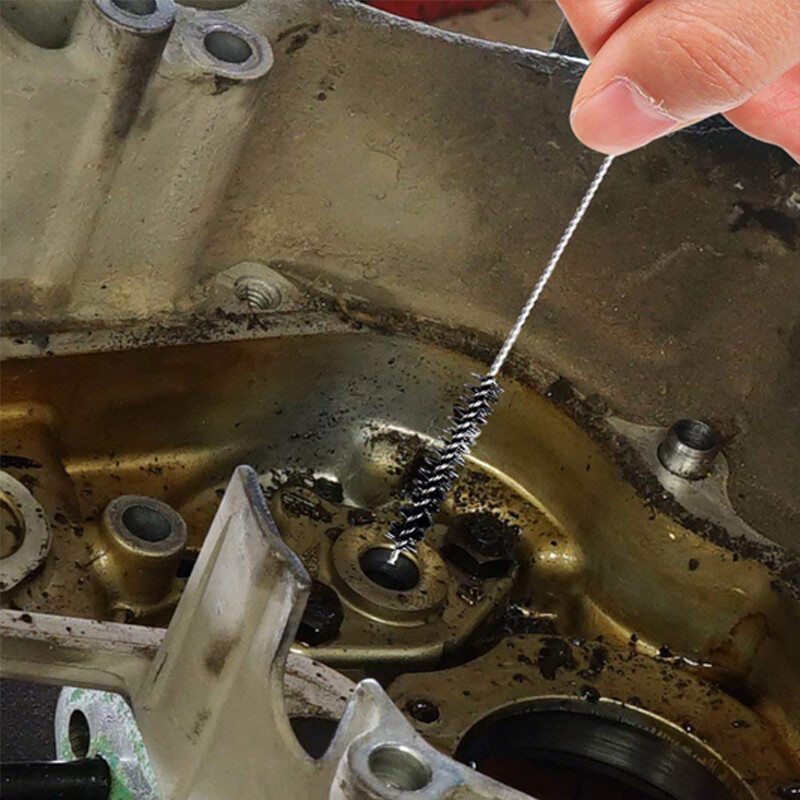 Carburetor Cleaning Tool Needles Brushes Set Motorcycle Carb Tiny Jet Cleaner