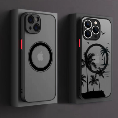 Magsafe Hülle für iPhone 17 16 15 14 Pro Max 13 12 11 Matt Hartschale SchutzCase