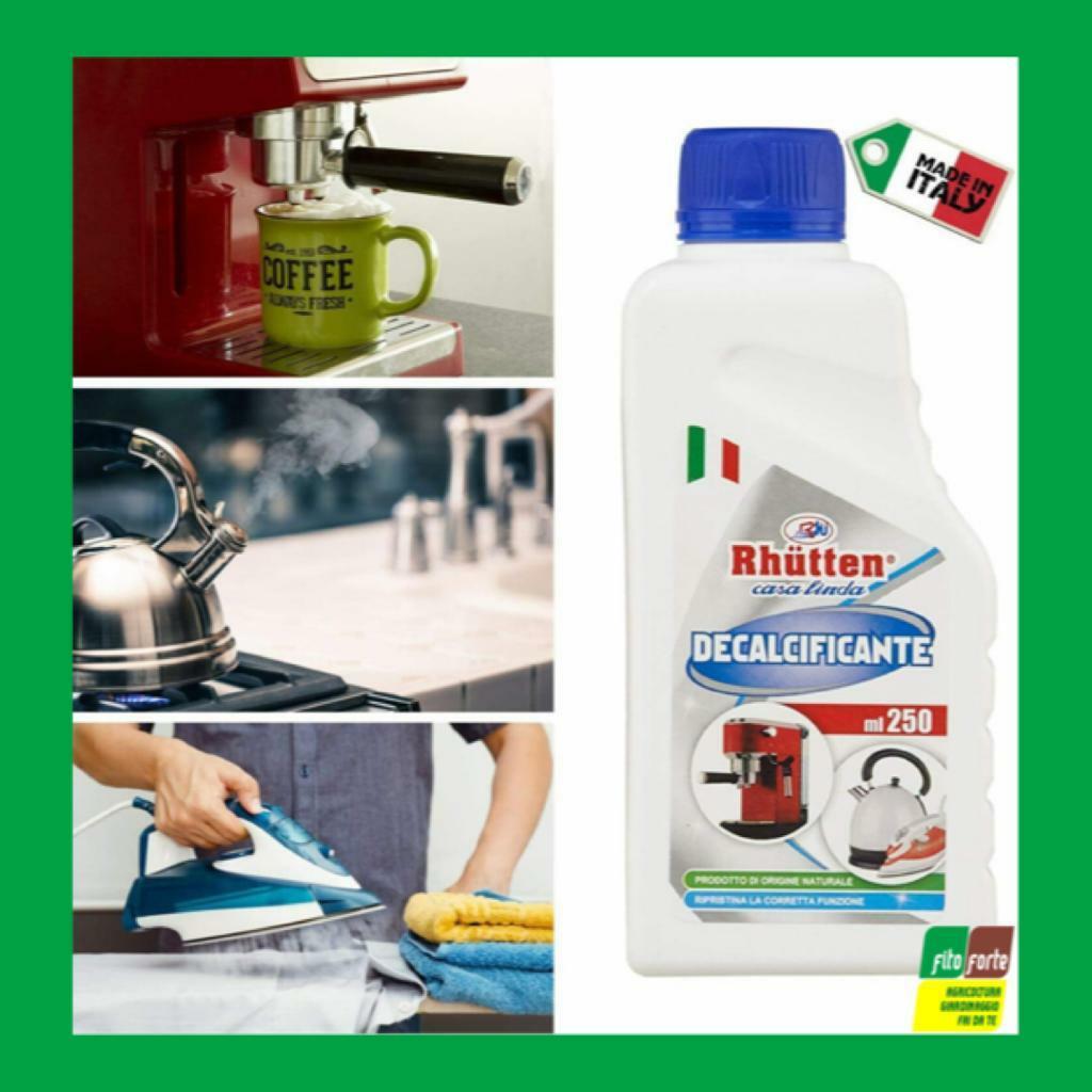 DECALCIFICANTE RHUTTEN 250ML MACCHINA DA CAFFE'- BOLLITORE - FERRO DA STIRO