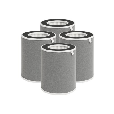 Nispira HEPA Carbon Filter For Air Purifier Shark HP200 HP202 HC502 HC501 4 Pk