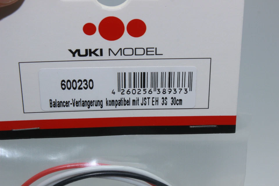Yuki 600230 Balancer Verlängerung JST EH  3S   30cm  Kabel  NEU in  OVP - Bild 2 von 3