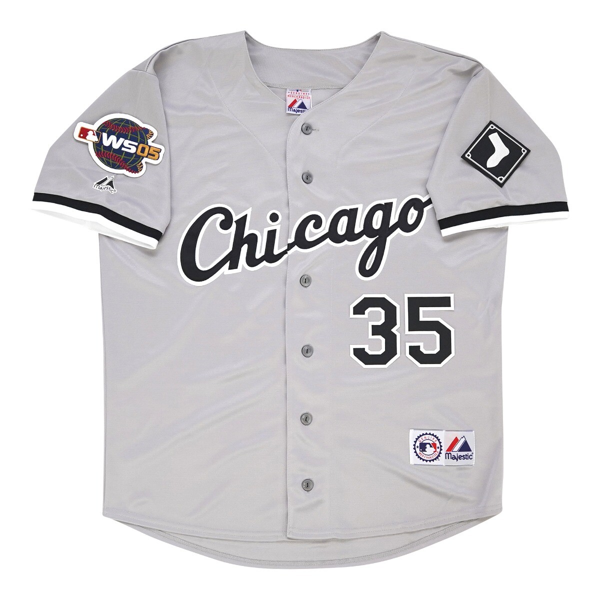 Chicago White Sox ユニフォーム Frank Thomas Chicago White Sox 2005 World Series Grey Road Men's