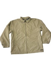 Quicksilver Beige Full Zip Jacket Boys XL Pockets Polyester