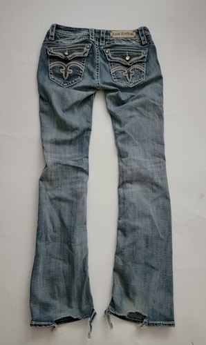 Jeans da donna Anja Rock Revival taglia 28 denim strass effetto invecchiato - Foto 4 di 23