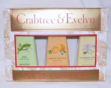Crabtree Evelyn Hand Therapy Gift Set New Large Lily Sweet Orange Summer Hill