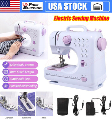 Electric Sewing Machine Portable Crafting Mending Machine Mini Desktop Household