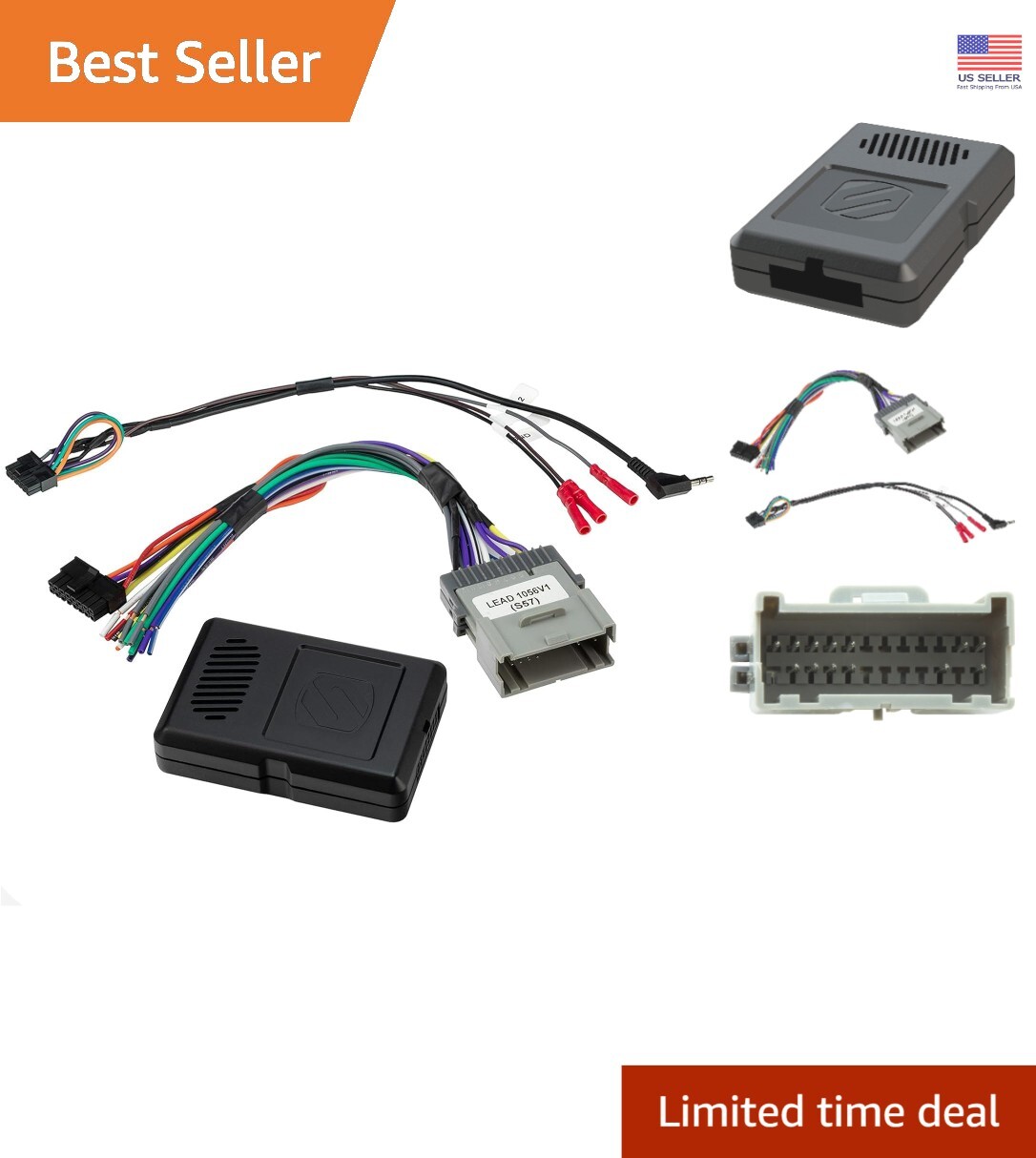 GM Vehicle Stereo Replacement Adapter - Retain Steering Cont