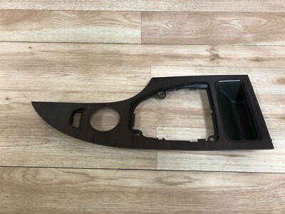 BMW OEM E60 525 528 530 535 545 550 M5 FRONT CENTER CONSOLE SHIFTER WOOD PANEL 2