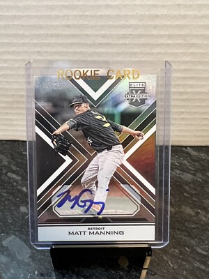 2016 Panini Elite Extra Edition Autograph Matt Manning # /25 Detroit Tigers