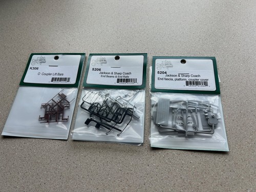 Lot of 3 San Juan Car Co O/On3/On30 Parts, Lift Bars, Jackson & Sharp Car Parts