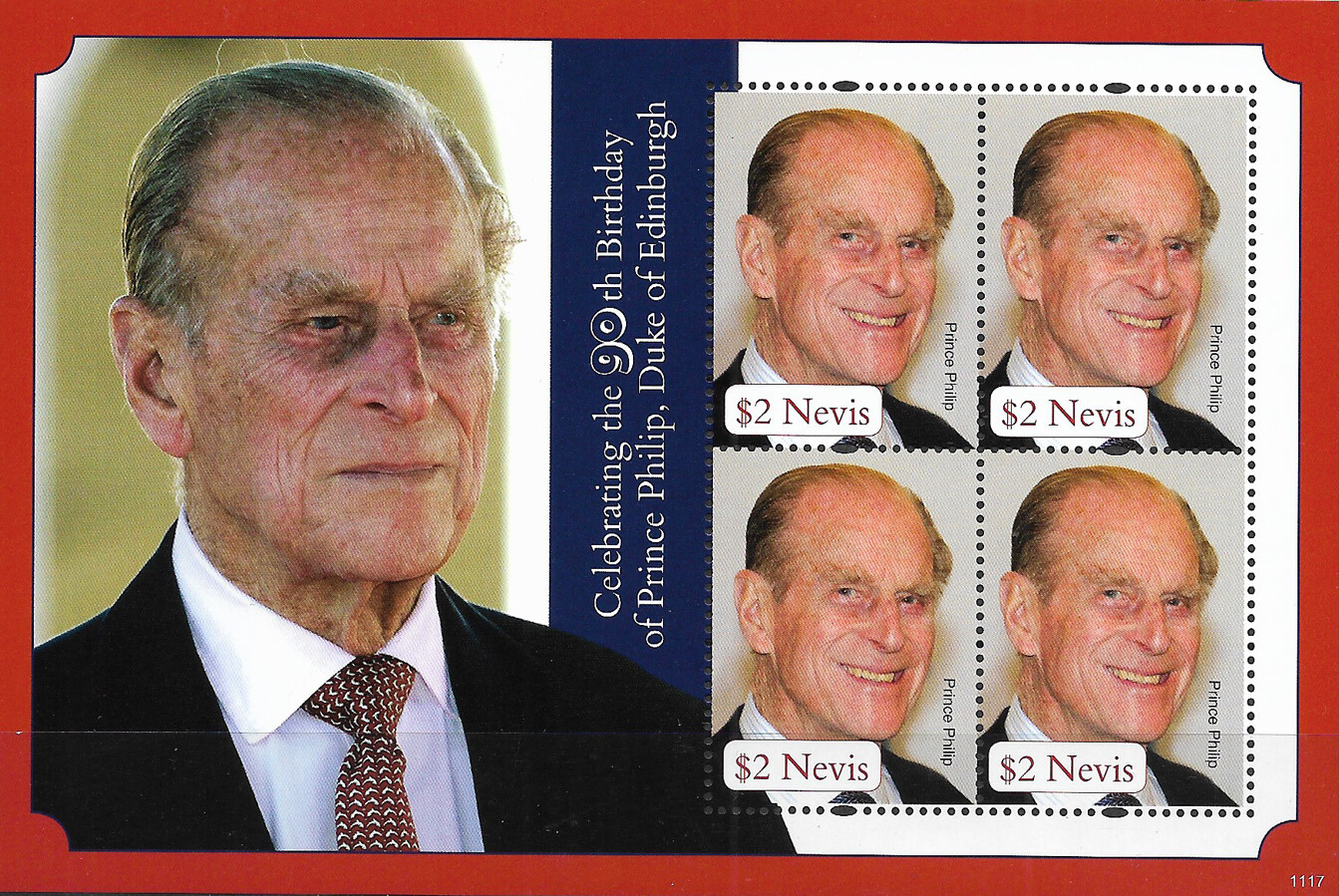 NEVIS - 2011 MNH "Prince PHILIP 90th Birthday Anniversary" Souvenir Sheet !!!!
