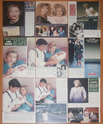 LISA MARIE PRESLEY spain magazine clippings 1980s/90s photos Elvis
