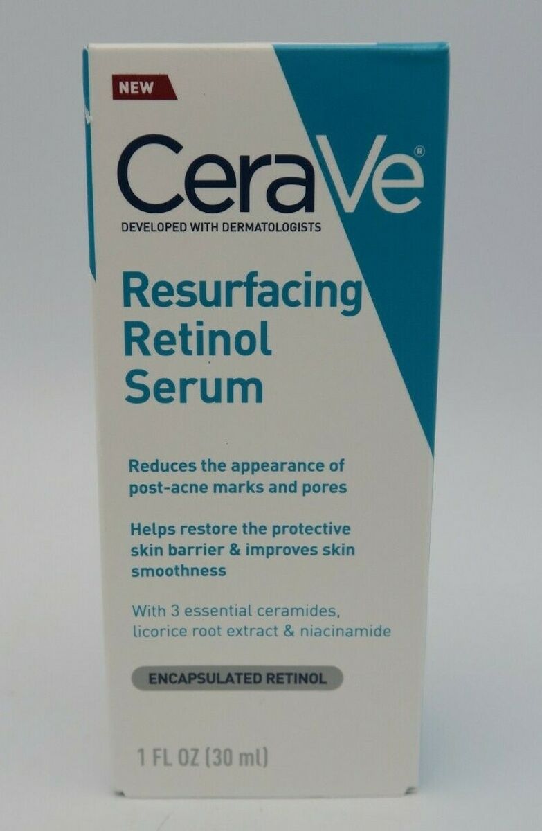 CeraVe Resurfacing Retinol Serum for Acne Marks/Scars Encapsulated Retinol  1oz