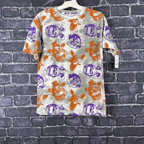 Five Nights at Freddy's Boy's LARGE 10 12 Short Sleeve Graphic T-Shirt