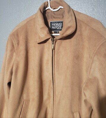 Joseph Barry By Adler Tan Suede Jacket Zipper Men XL Vintage | eBay