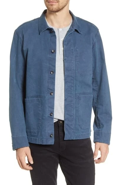 Rag & Bone 257874 Ropa de trabajo para hombre Camisa Chaqueta Azul Talla X-Grande Foto 2 de 2