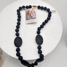 Maternity Necklace in black Dishwasher safe BPA free Chewbead brand teething NEW