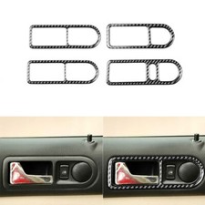 Cubierta decorativa tipo A para manija de puerta de fibra de carbono 4 piezas para VW Golf MK4 99-04
