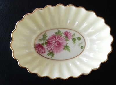 Porzellan Schälchen Schale oval Bodenmarke Adderley 1789 Fine Bone China England
