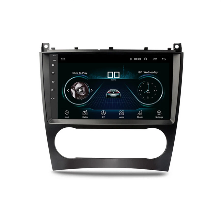 Radio GPS estéreo de coche Android 10.1 para Mercedes-Benz C CLK CLC Clase G W203 W209 Foto 2 de 4