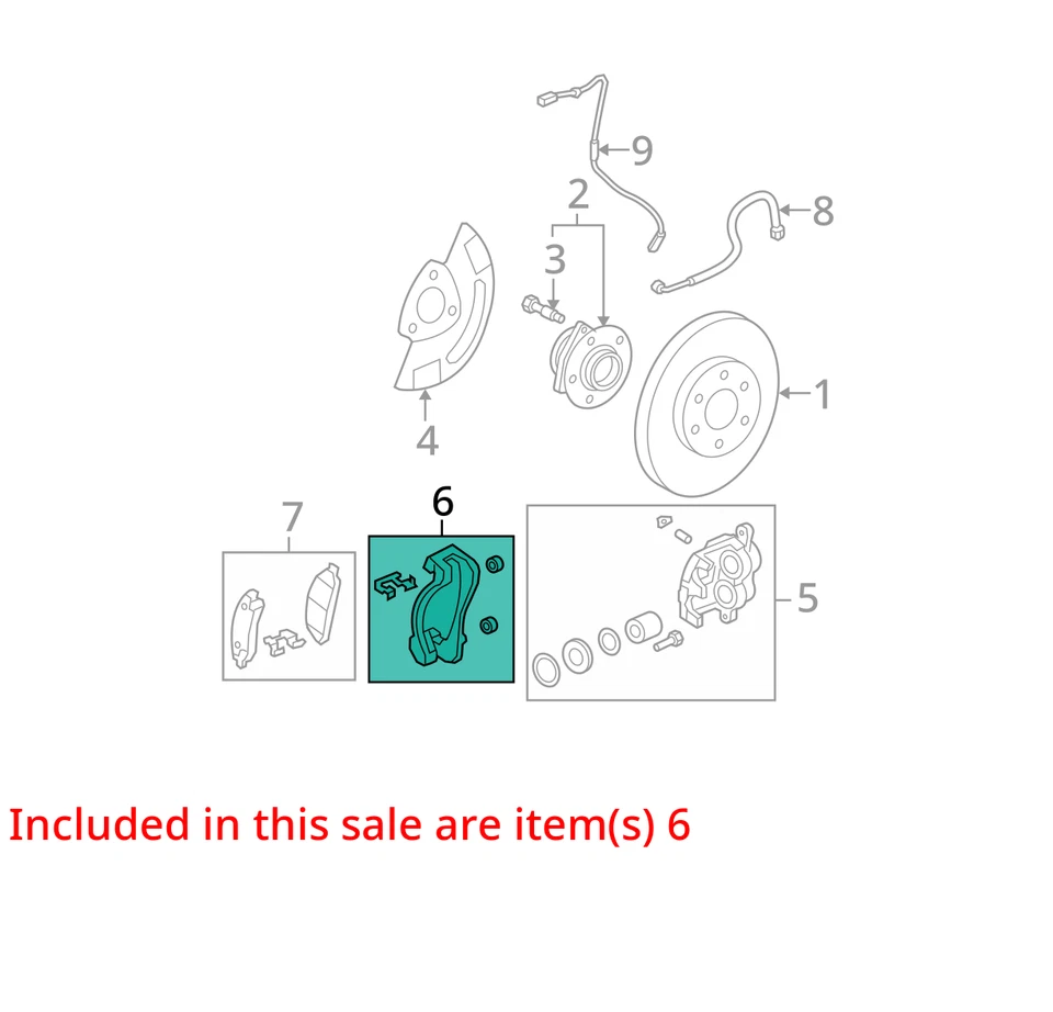 2006-2017 CHEVROLET GMC ACADIA SUPORTE TRANSVERSAL, FRT BRK CLPR 88965679 - NOVO FABRICANTE DE EQUIPAMENTO ORIGINAL - Imagem 3 de 4