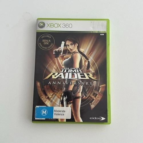 Lara Croft Tomb Raider Anniversary - Xbox 360 Game Complete 2 Discs Edition AUS