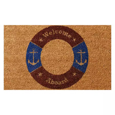 Welcome Aboard 18 in. X 30 in. Nautical Door Mats