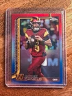 2025 Topps Chrome Jayden Daniels #295 Red White & Blue Refractor Washington