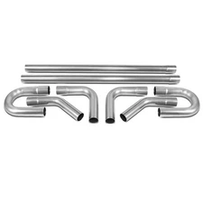 2.5"OD Universal Custom Exhaust Tubing Mandrel 90° Pipe Straight U Bend Kit 8Pcs