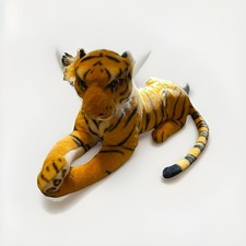 TIGER CUB 18" Plush Stuffed Animal Realistic Vintage 31 Paw To Tail End
