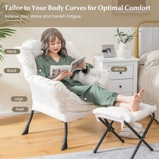 Modern Leisure Reading Chair Lounge Chair with Pillow