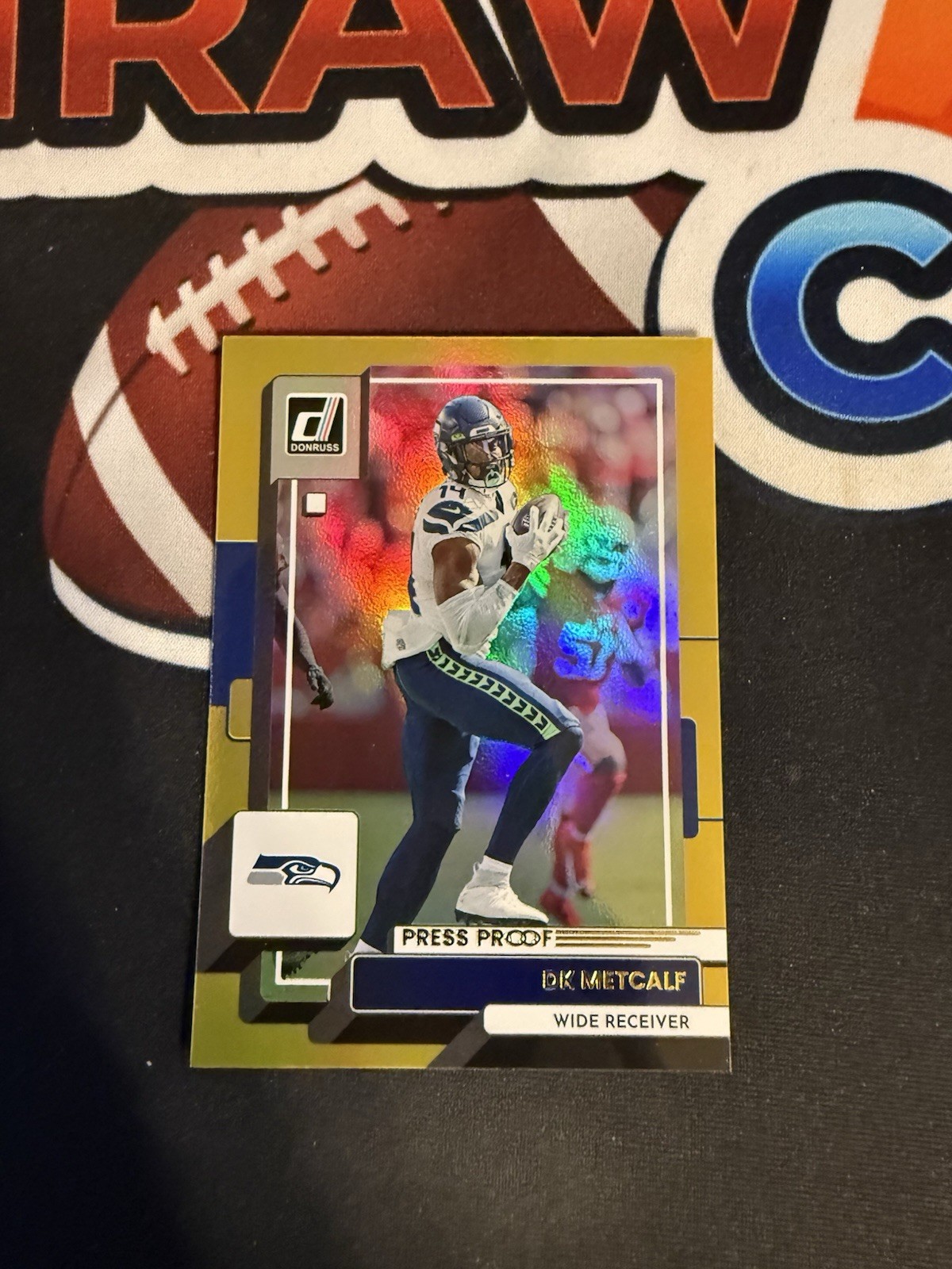 DK Metcalf Seattle Seahawks 2022 Donruss Gold Holo Press Proof Premium