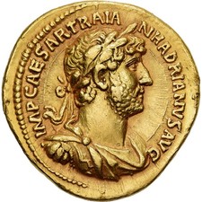 [#869337] Hadrian, Aureus, 120-121, Rome, Gold, AU(50-53), RIC:383