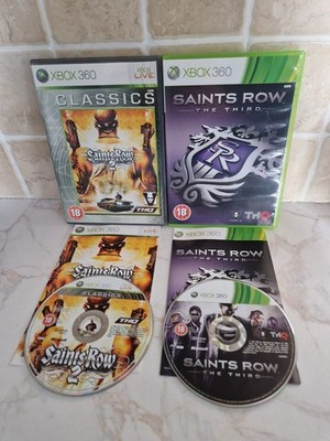 Saints Row 2 und 3 The Third - Xbox 360 mit Anleitungen guter Zustand Videospiel