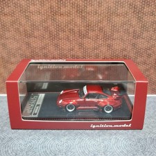 RWB 993 Porsche Model 1/64 Red Metallic Ignition Collection Used