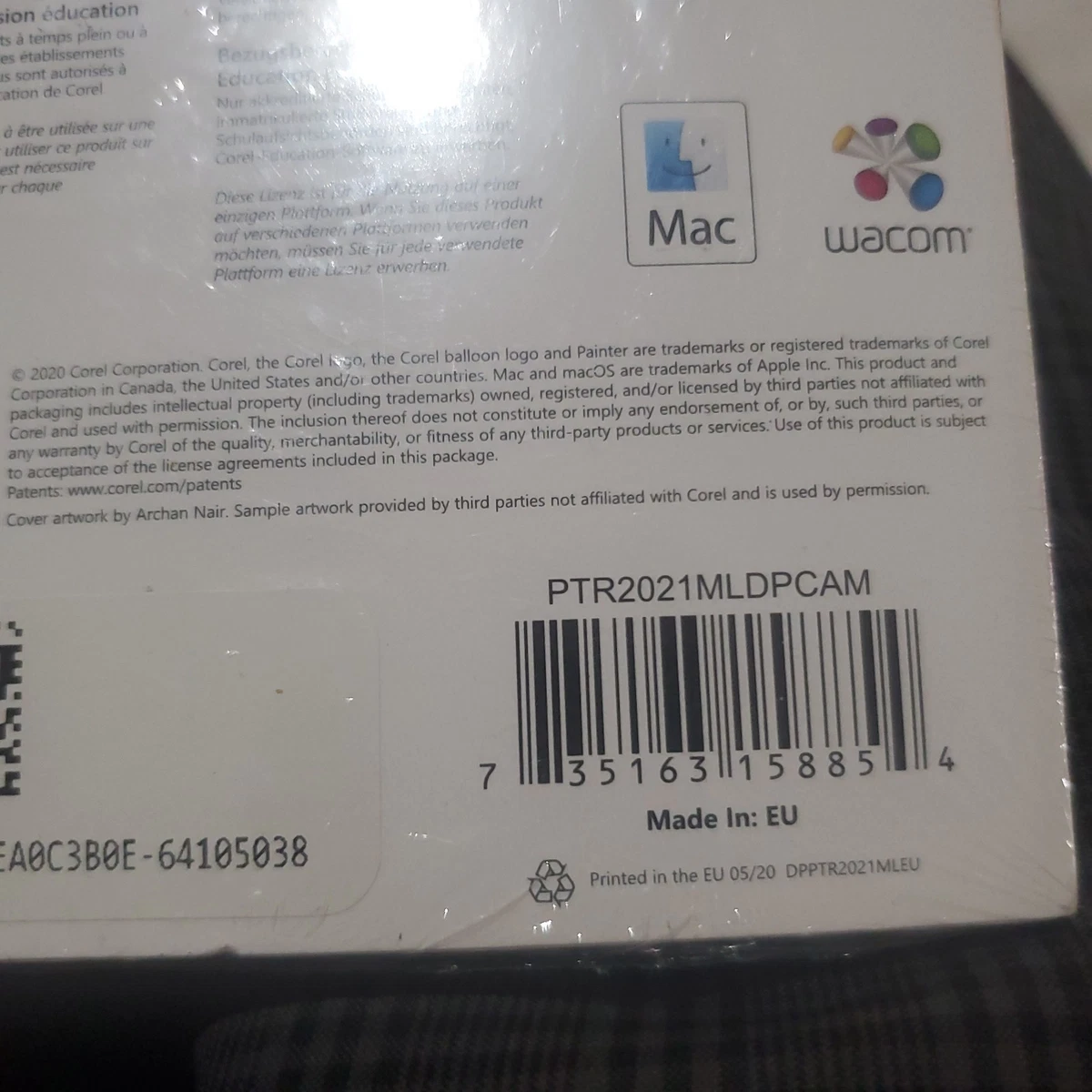 Corel Painter 2021 Sealed Brand New PTR2021MLDPCAM