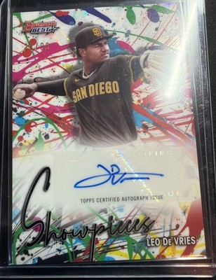 2024 Bowman's Best LEO DE VRIES Showpieces Autograph # 24/99 SP