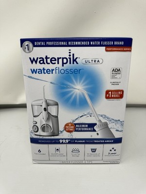 Waterpik Ultra Water Flosser Performance Series 6 Tips WP-100W White-NEW/SEALED