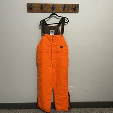 Duxbak Insulated Bib Overalls Size XL Orange Hunting Outdoor Gear