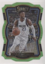 2017 Select Premier Level Neon Green Die-Cut Prizm 4/65 Wesley Matthews #138 n0c
