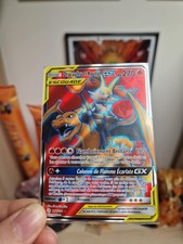 Dracaufeu et Roussil GX 212/236 Carte Pokemon Full Art Eclipse cosmique FR