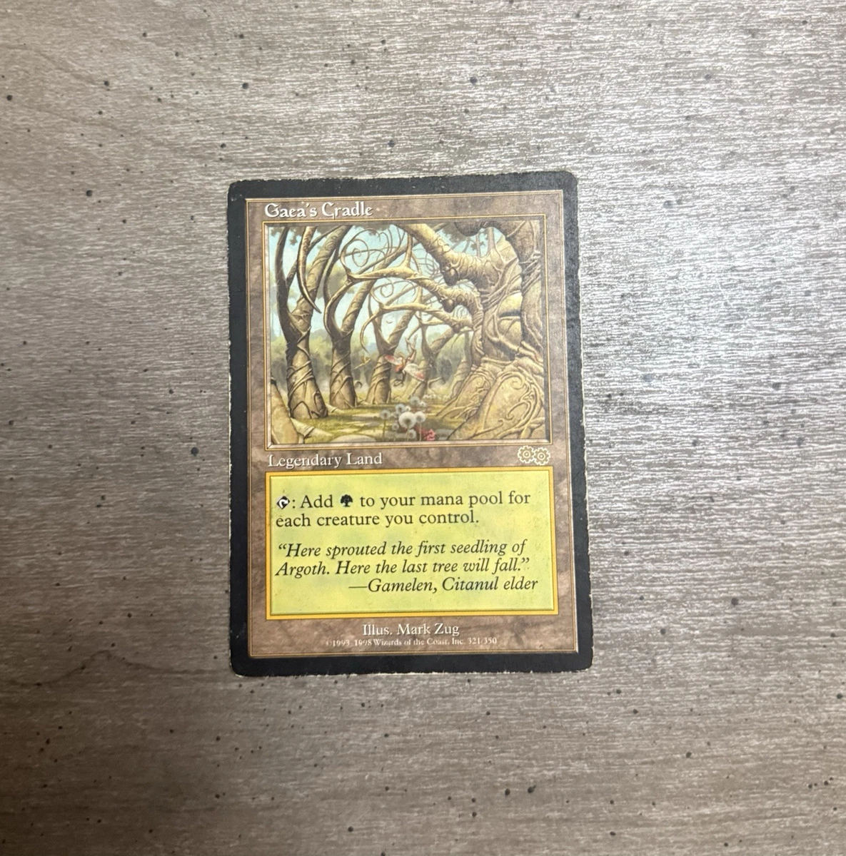 Gaea's Cradle Magic: The Gathering Trading Card Games Urza's Saga