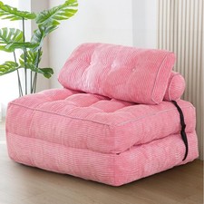 Faltbares Sofa Bett, Schlafsessel, Lounge, Pink, Multifunktional, 190cm