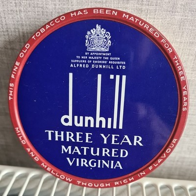 VINTAGE DUNHILL DREI JAHRE GEREIFTE VIRGINIA DOSE 2 UNZEN