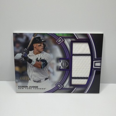 2026 Topps Tribute - Jumbo Relic Aaron Judge - Purple /75 (MEM)