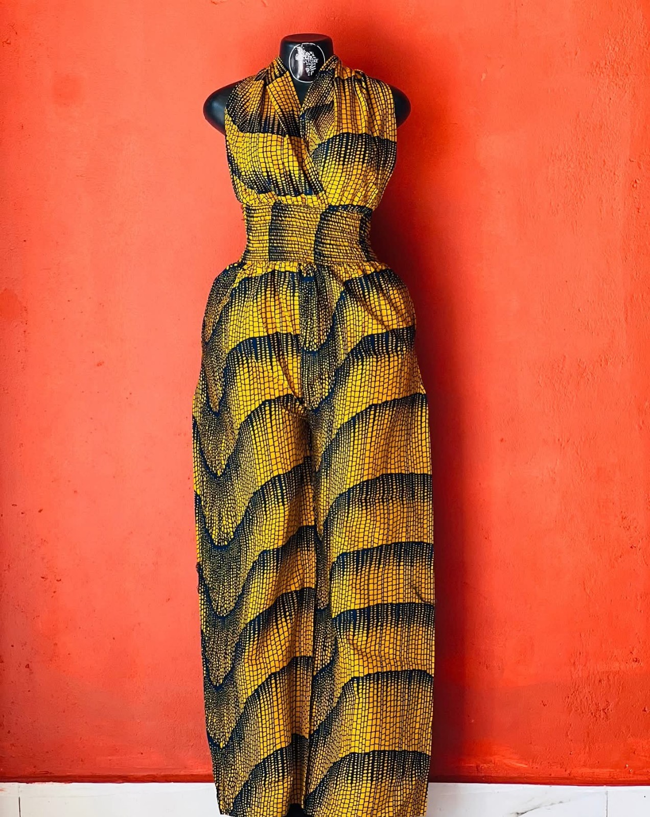 Ankara Multicolored Infinity Jumpsuit Size S - M