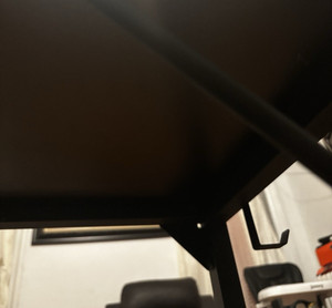 Black Rectangular Desk Table, 40 in L x 19 in W x 29 in H