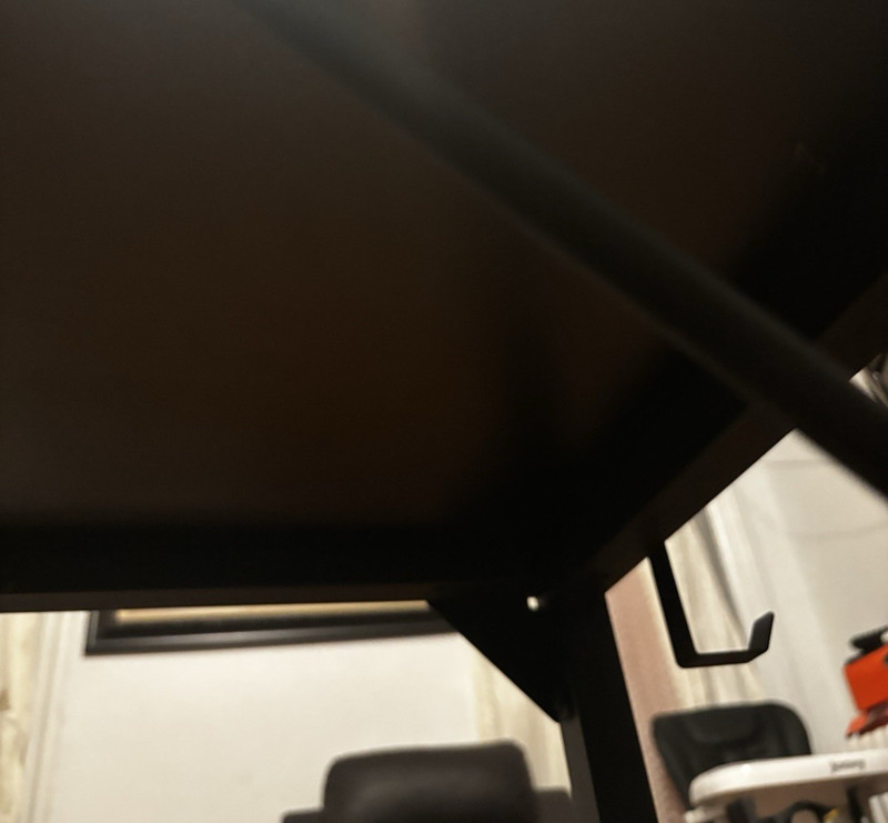 Black Rectangular Desk Table, 40 in L x 19 in W x 29 in H